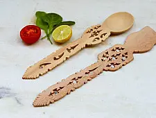 Purnak ✼ Udayagiri Wooden Cutlery - Set of Tow ✼ { 6 }